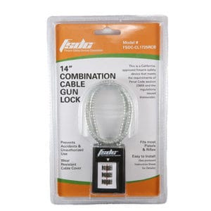 FSDC 14" California-approved Combination Cable Gun Lock Cl1725rcb for sale online 